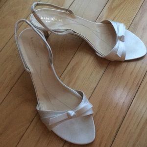 Kate Spade White Slingbacks